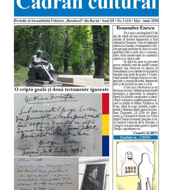 Cadran cultural – în voia lecturii Cadran cultural – în voia lecturii