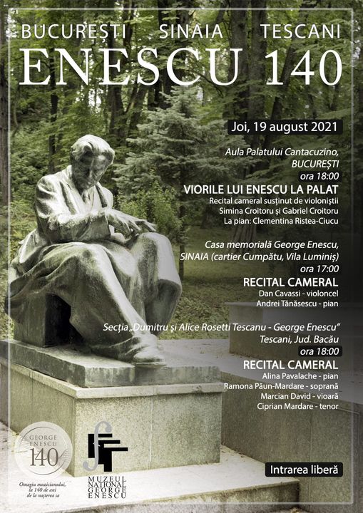 Recital cameral  la Tescani- 140 de ani de la nașterea lui George Enescu