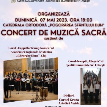 Concert  de muzică  sacră  la Catedrala Ortodoxă din  Onești