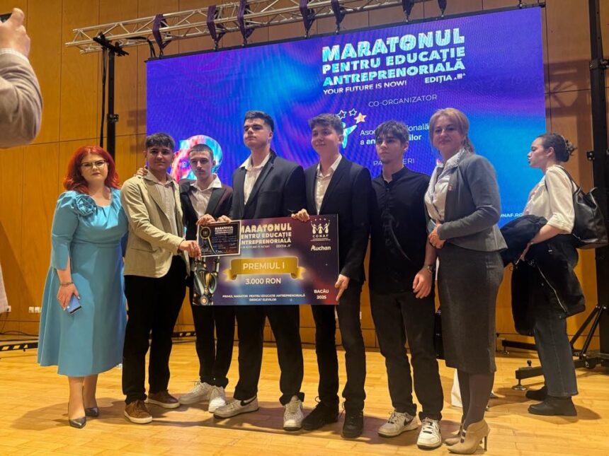 Succes al elevilor de la Colegiul Național ”Grigore Moisil la Maratonul pentru Educație Antreprenorială, ediția a III-a, Bacău 2025