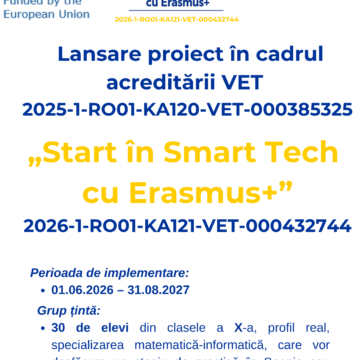 Lansarea unui nou proiect ERASMUS la Colegiul Național ”Grigore Moisil” din Onești
